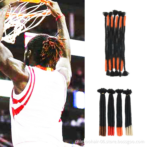 Factory Wholesale 10 Root Crochet Hair 100% Handmade Short and Long Dread Lock Extension For Daily Use